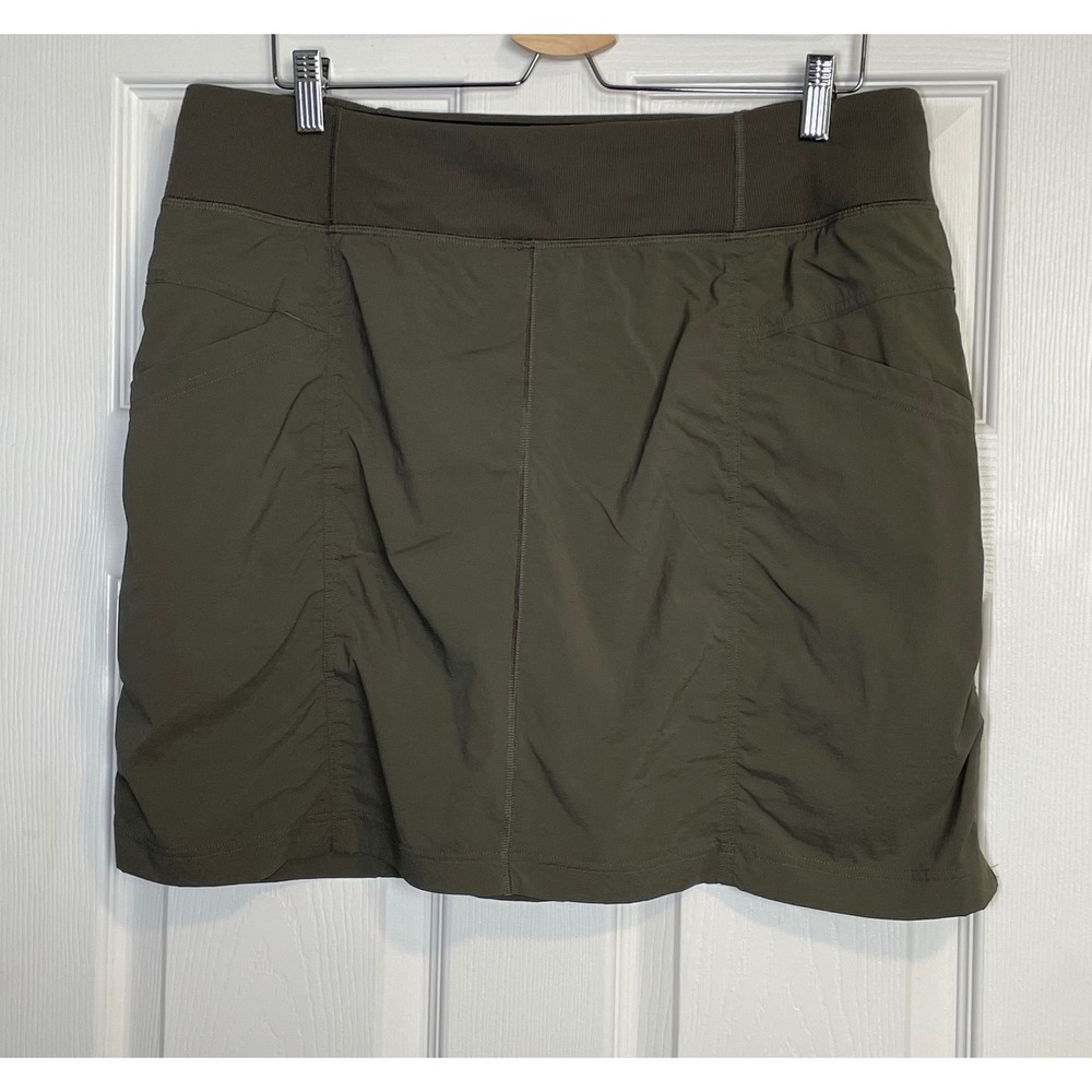 prAna Skort Womens XL Olive Hiking Athletic Skirt Shorts - Picture 2 of 12